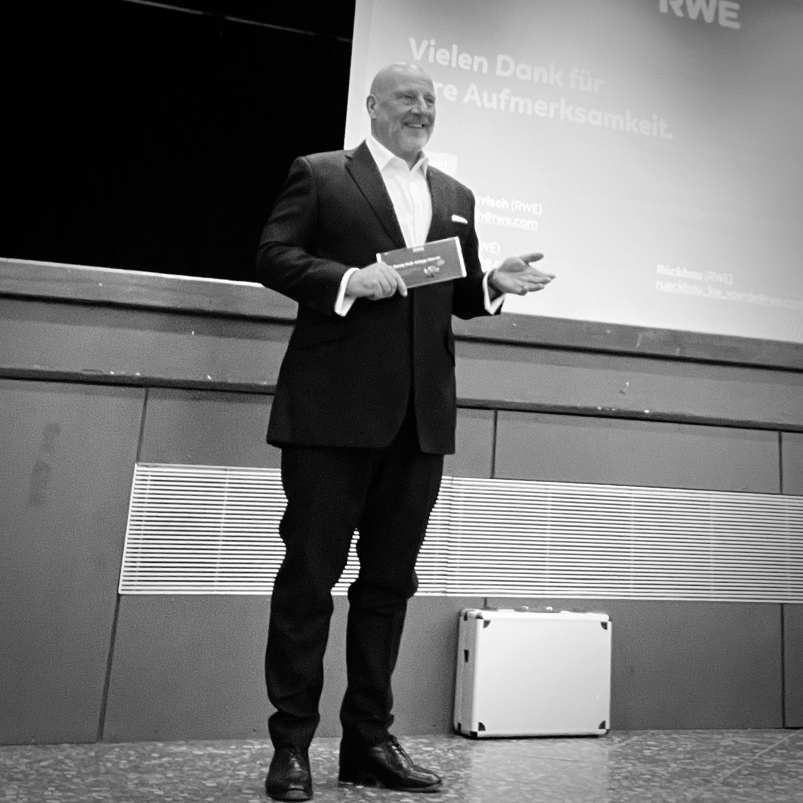 Christian Gummig als Moderator bei RWE